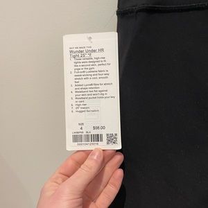 Lululemon Wunder Under tights. 25”. Size 4.